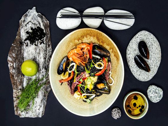 black pasta